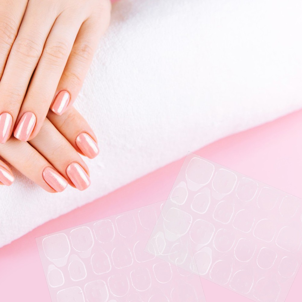 50 Sheets Press on Nails Stickers Toenail for Women Adhesive Tabs
