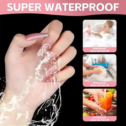 10 Sheets Nail Adhesive Tabs Pcs Clear Nail Stickers for Press Ons, 15 300