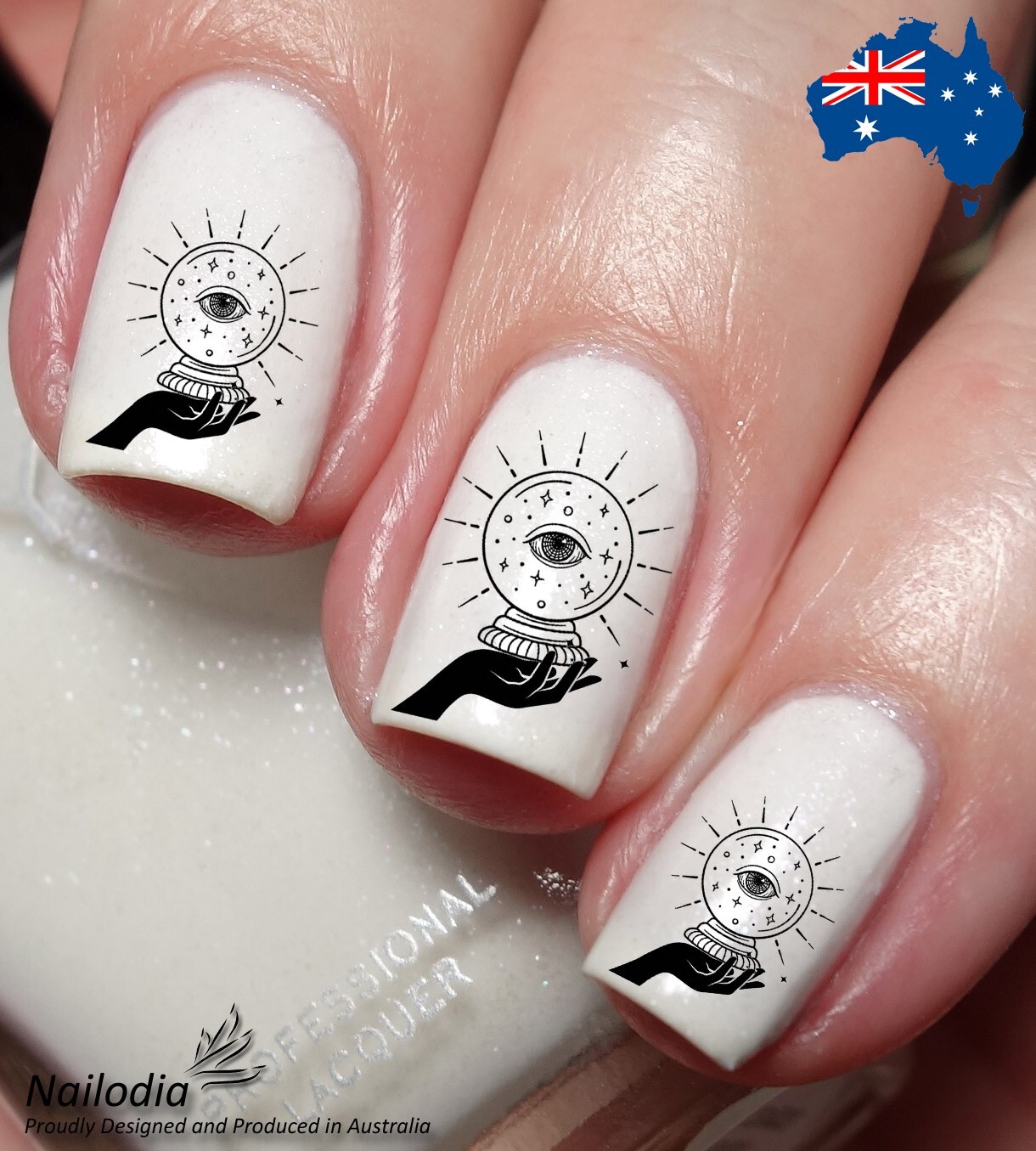 Fortune Teller Third Eye Gift Nail Art Decal Sticker Water Transfer Slider