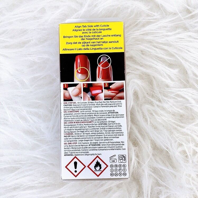 Impress Press on Nails Clear Colorful Almond Medium Length