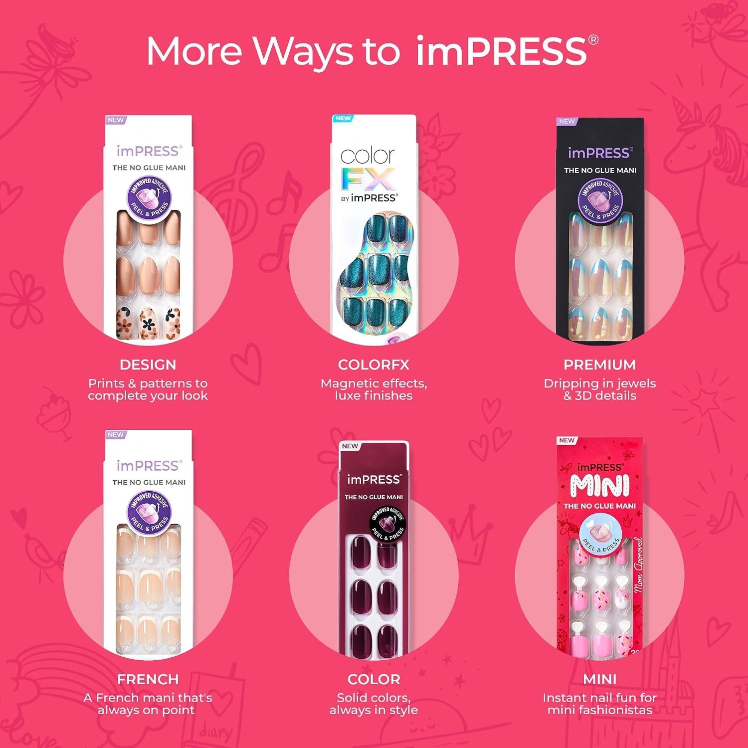 Festive Squoval Press-On Nails for Kids – 20 Easy Application Glitter Tips