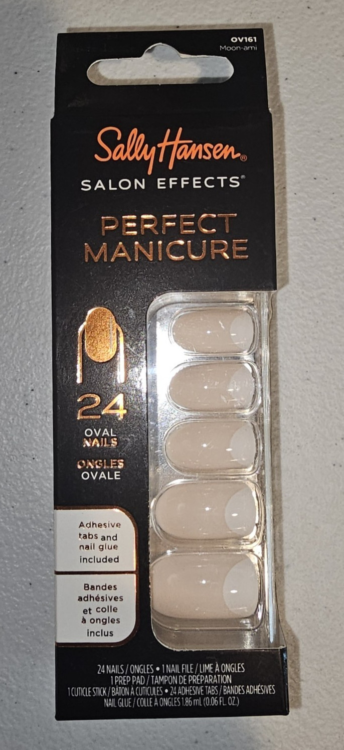 Sally Hansen Salon Effects Perfect Manicure Moon-Ami OV161 24 Oval Nails