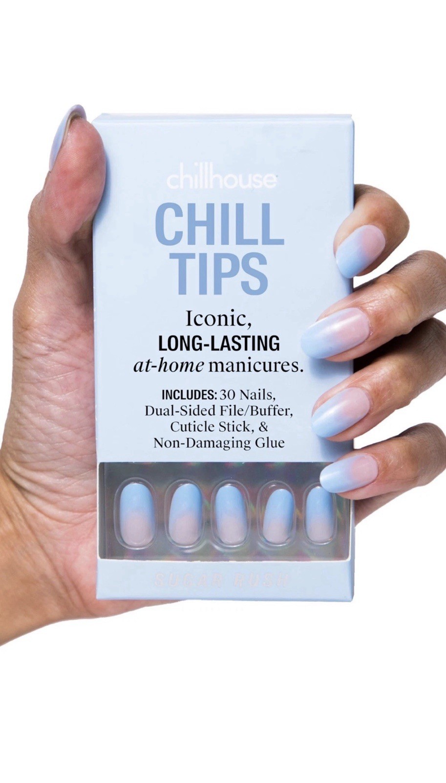 Chillhouse Chill Tips Signatures Press On Nails Kit, Sugar Rush – 30 Nails
