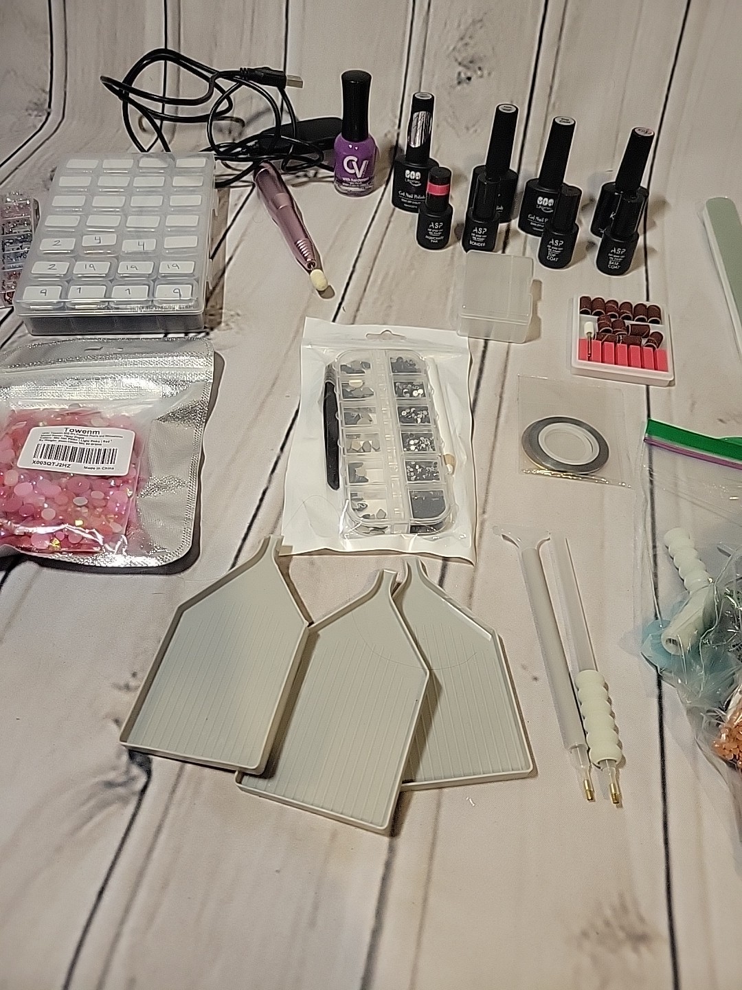 DIY LOT Nail Art Supplies Decorative Embellishments Gel Nail Polish/Nail Tool