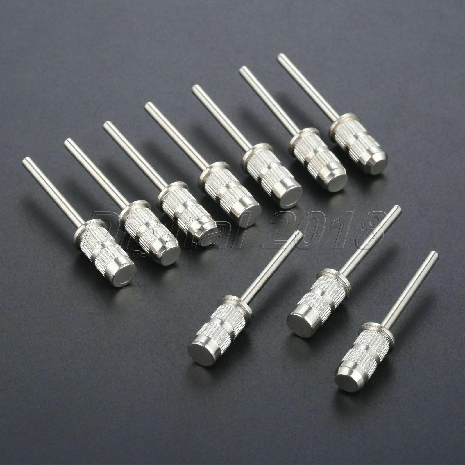 10Pcs/Set Drill Mandrel Bit Nail Sanding Drum For Sanding Band Manicure Pedicure