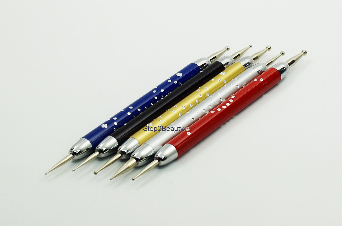 Daniel Stone Nail Art Tool 5-Piece Dot Tool Set Metal handle