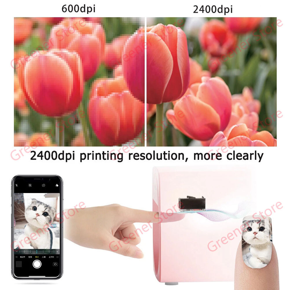 O’2Nails Mobile 3D DIY Nail Printer App Control Nail Art Machine for Home Salon