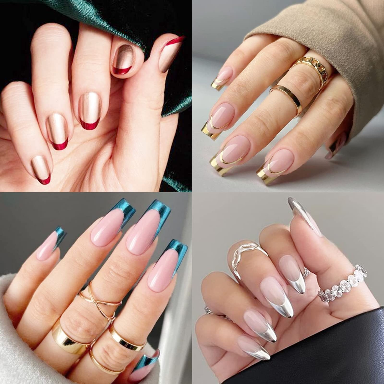 36 Sheets 1512 Pcs French Tip Nail Guides, Self-Adhesive French Smile Manicur…