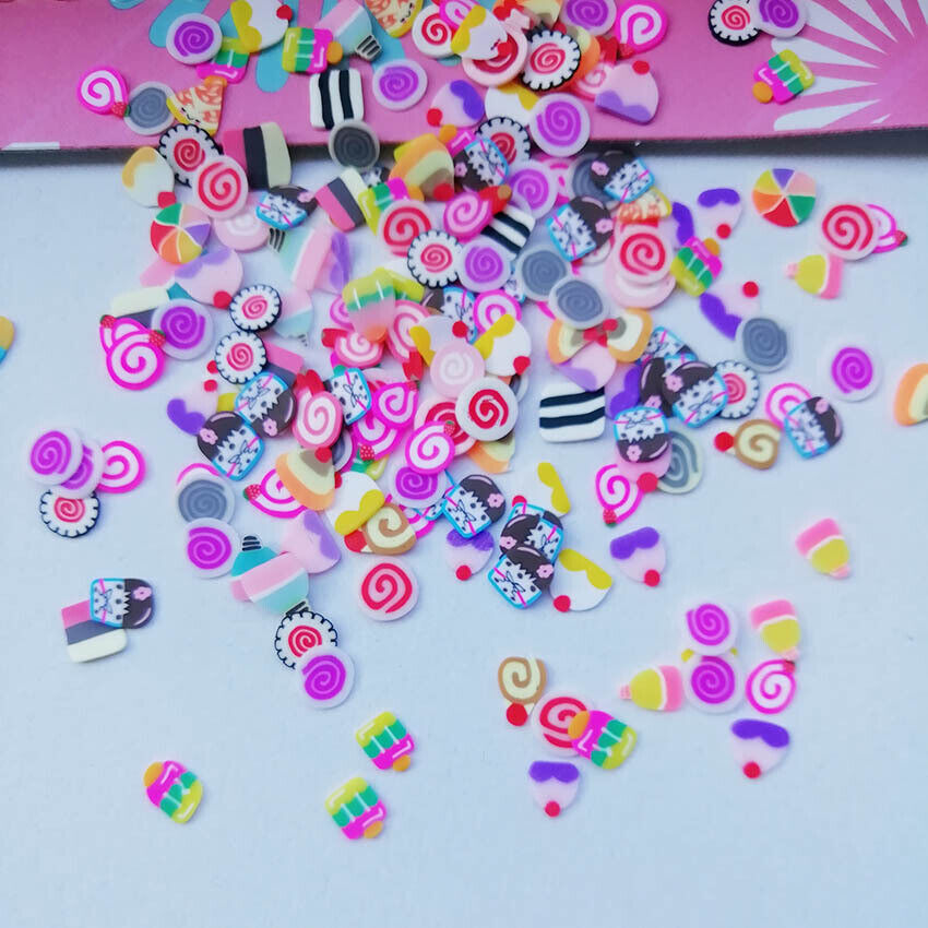Nail Smile DIY Fruit Slices Polymer 3D Slice 1000pcs Art Decoration Clay