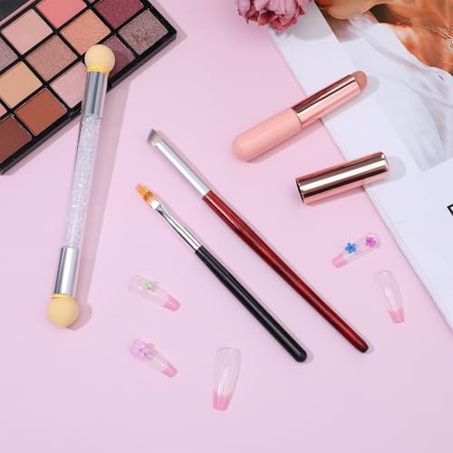 4 Pcs Ombre Nail Brush Set UV Gel Gradient Sponges Pen Silicone Nail Brushes