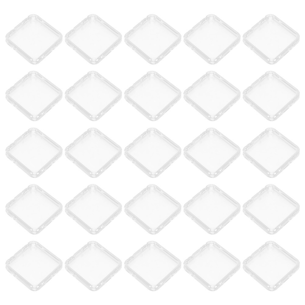 24 Pcs Clear Press on Nail Storage Box Tip Organizer Display Case