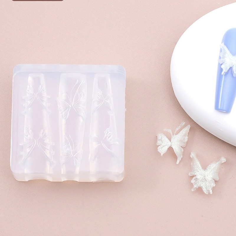 Stylish Nail Art Silicone Mould For Crafting Intricate Embossed Designs