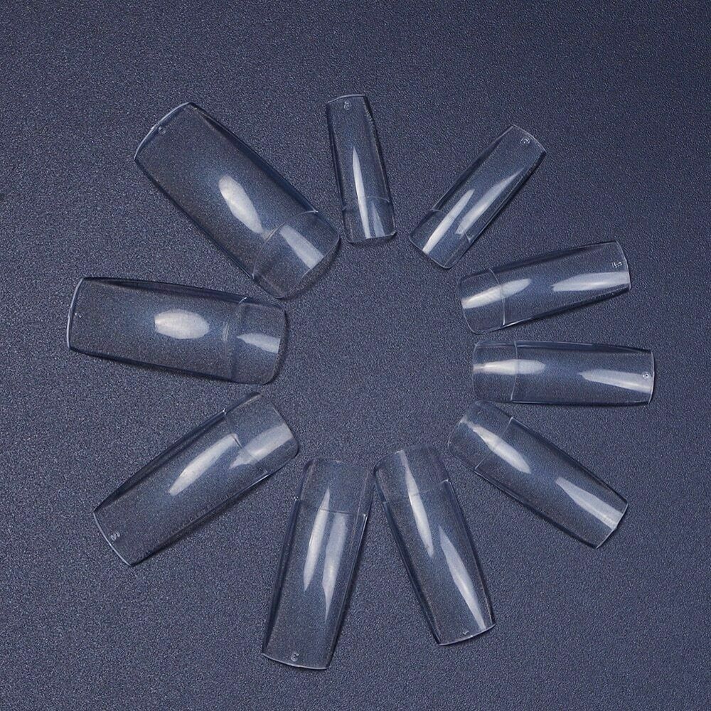 500pcs False Acrylic Nail Tips Nails Half French False Nail Art Tip Manicure Tip