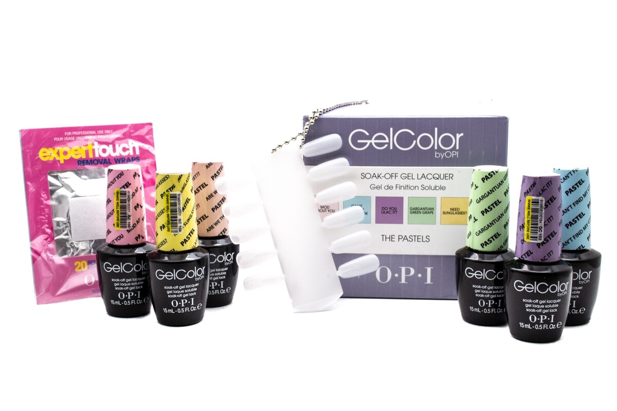OPI Soak-Off Gel Laquer Kit, The Pastels, Blank Palette, Can’t Find My Czech…