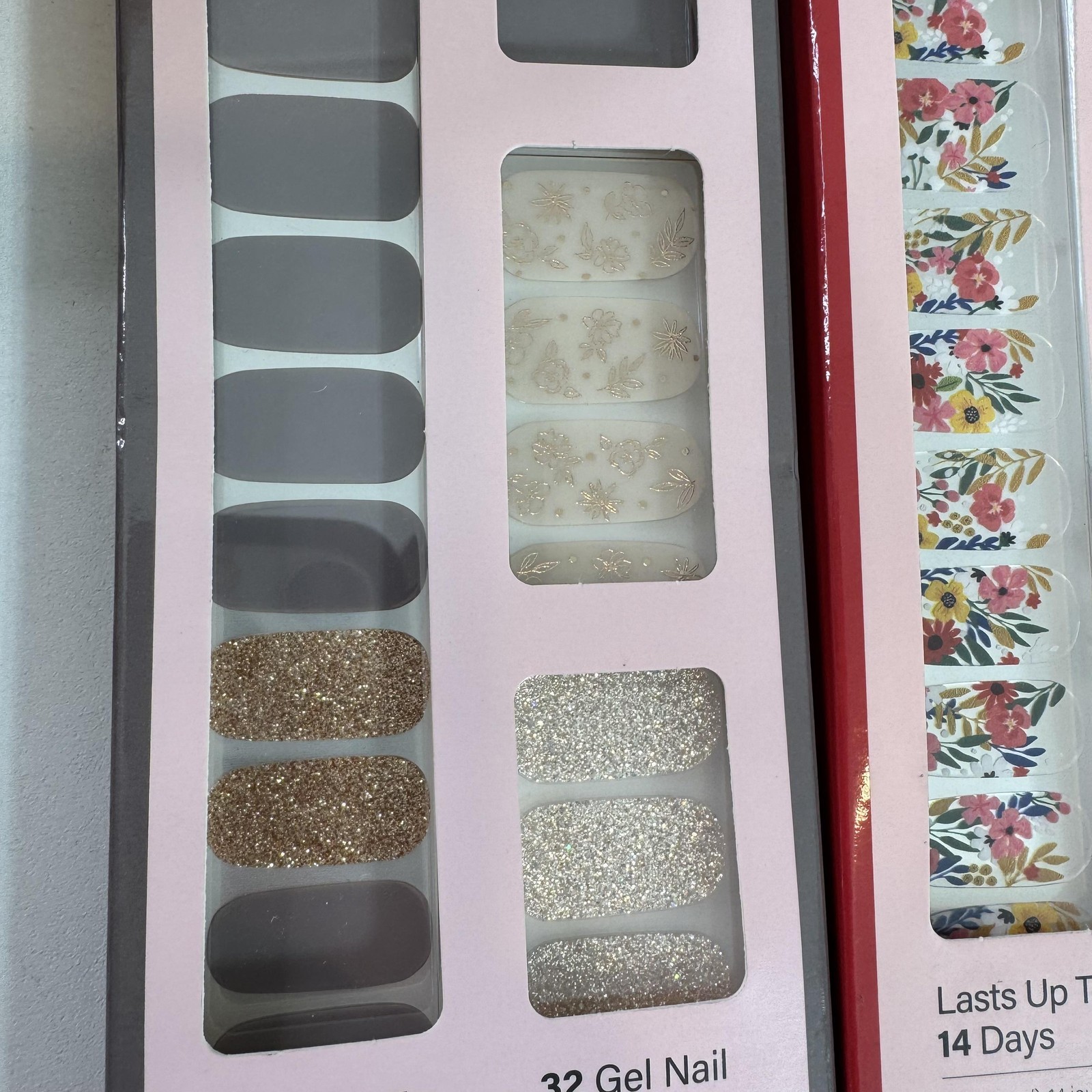 Dashing Diva Gloss Nail Strips Lot 3 Wallflower Frenzy Lavender Floral Gel