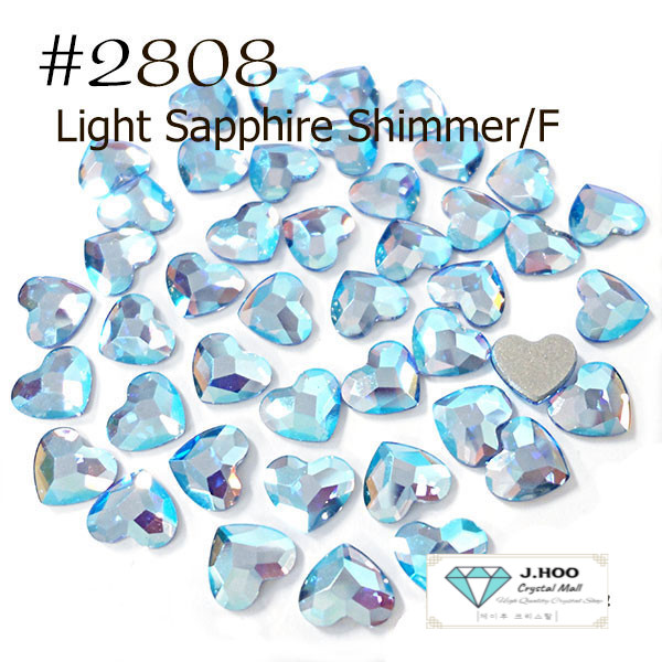 Swarovski 2808 Heart Flat Back 10mm(4pcs)