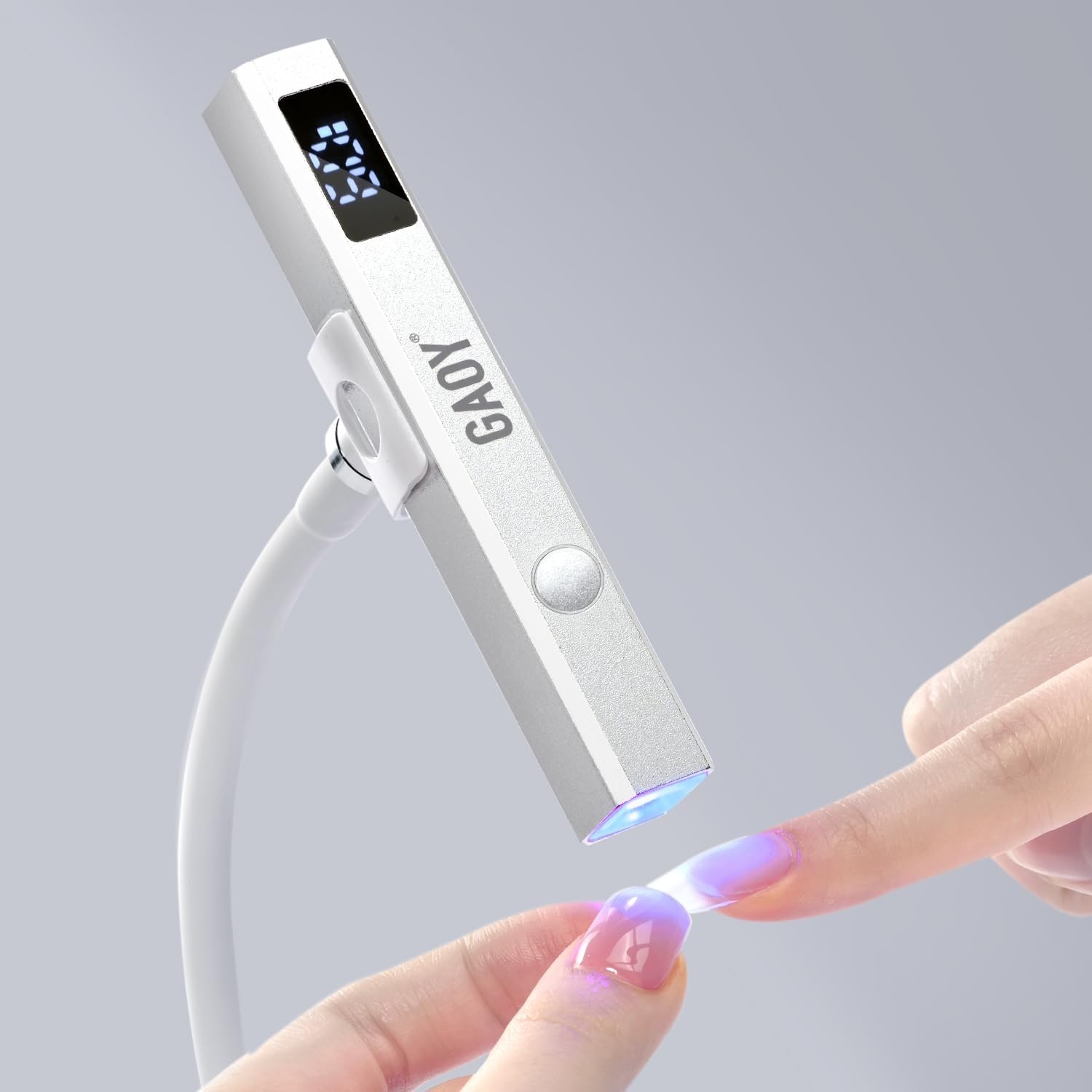 GAOY Cordless Nail Lamp with Stand, Mini Handheld UV Light with LCD… Fast Ship