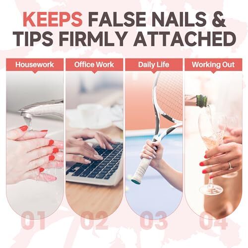 Super Strong Nail Glue for Nail Tips Acrylic Nails Press On Super Strong Glue