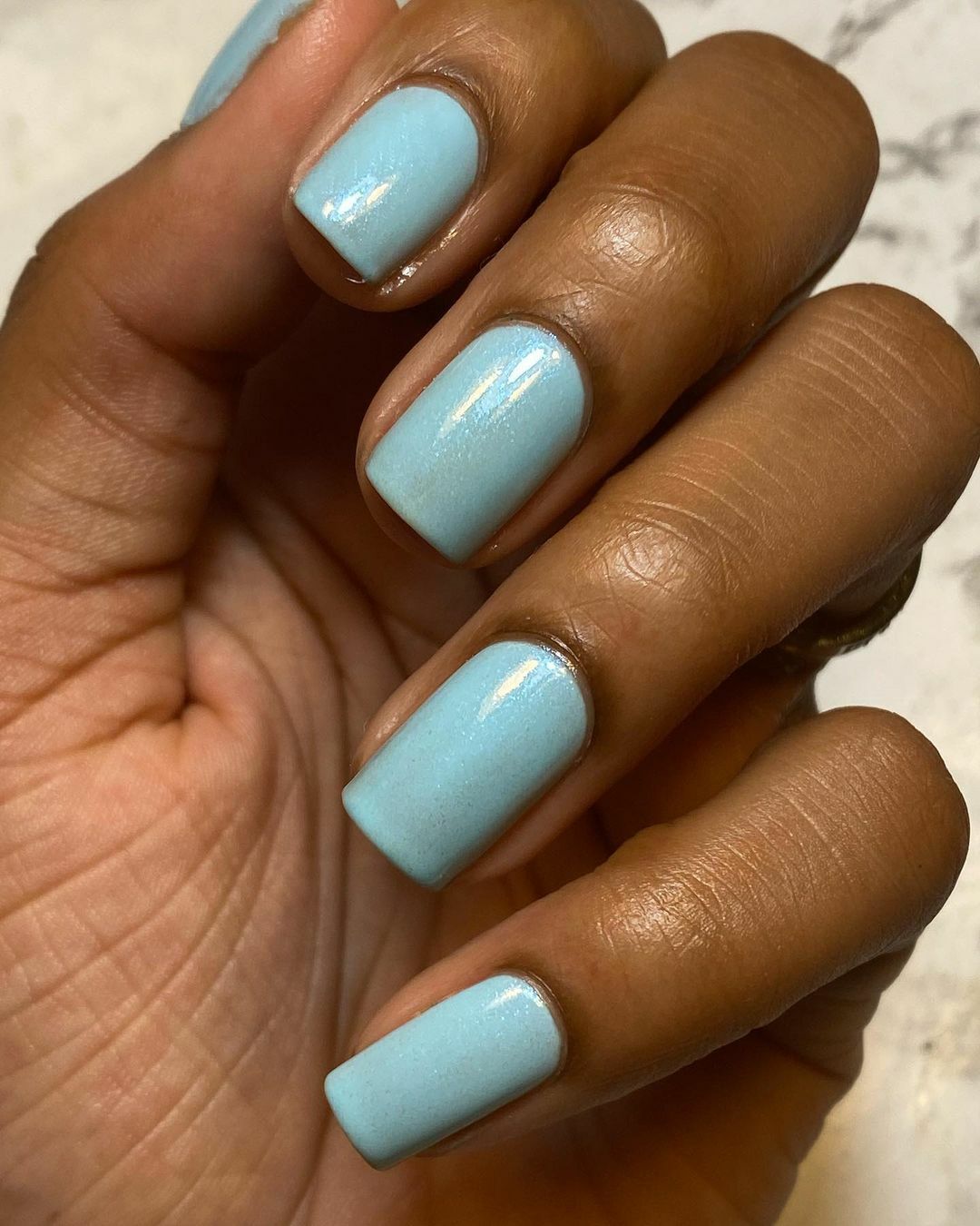 Lost Frost Regular Polish (Light Blue Crelly with Blue Iridescent Shimmer)