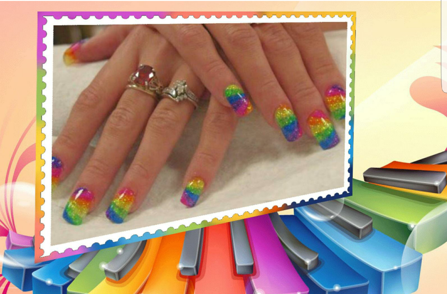 UV Neon NG Slime Goo Nail Art Powder 10 Color SAMPLE SET