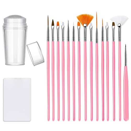 Nail Stamper Nail Art Brushes, French Tip Nail Stamp Clear Nail Art Stamper