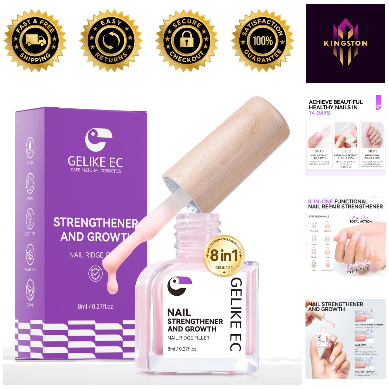 Protein Nail Ridge Filler: Restore & Strengthen Damaged Nails for Healthy Growth
