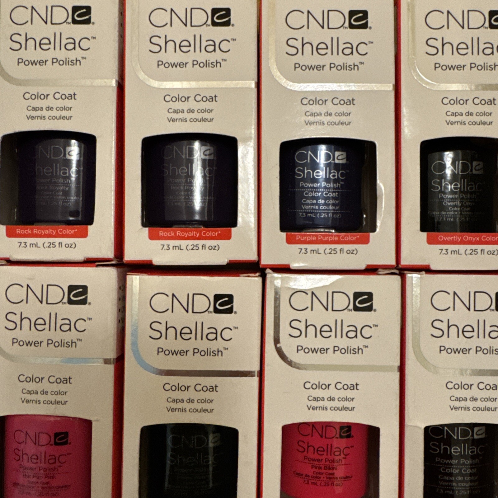 18 Bottles Lot New CND SHELLAC Power Polish UV Gel Nail Color Coat $400 Variety