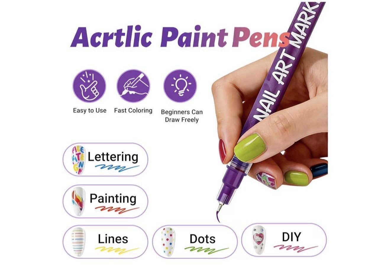 “Nail art marker kit
