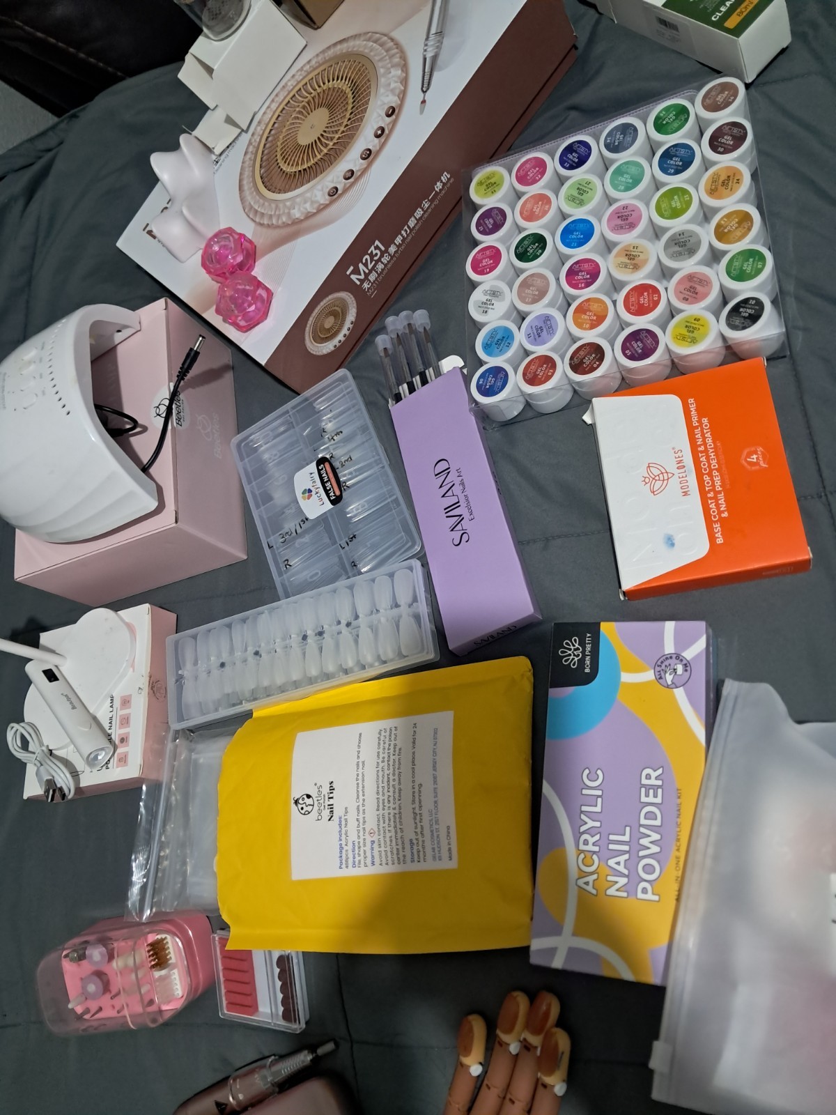 Nail lot!! HUGE!! Mixed Lot for nails/nail art(Gel & Acrylic)