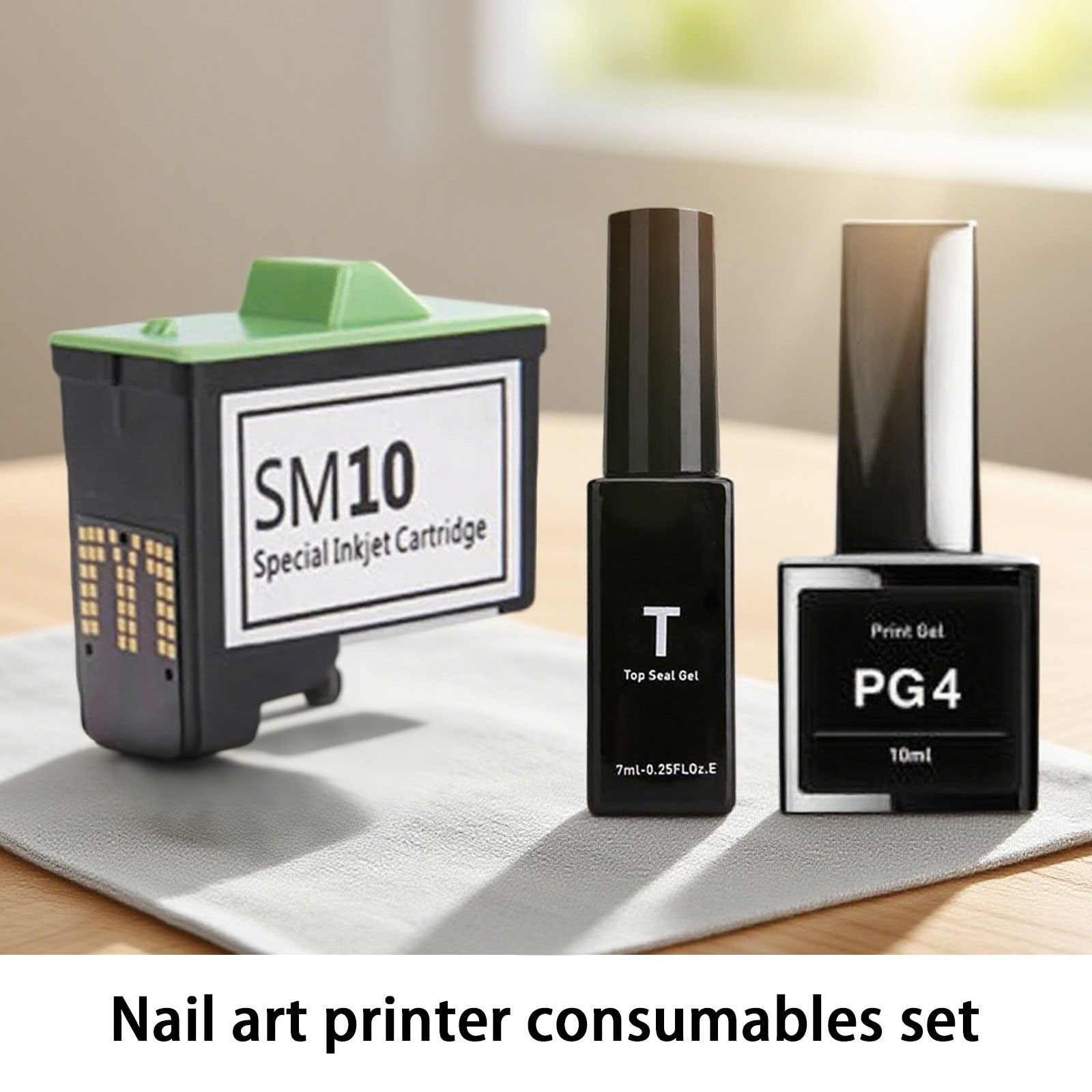 Top Gel /Print Gel /SM10 Inkjet Cartridge for O’2NAILS Nail Art Printer V11/X11