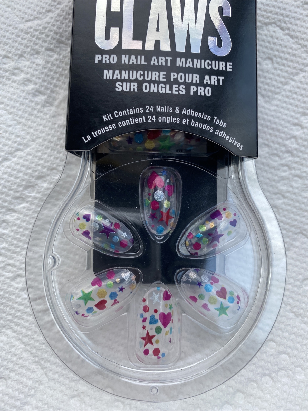 SinfulColors My Party 2660 2d Claws Press On Nails, 24 count Medium Oval
