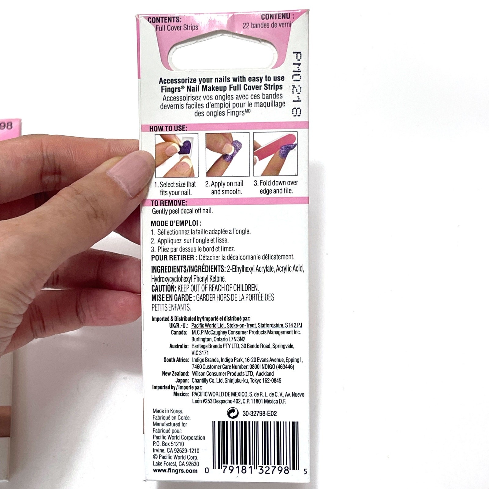 FING’RS NEW Nail Art Beads Stickers Sets for 3