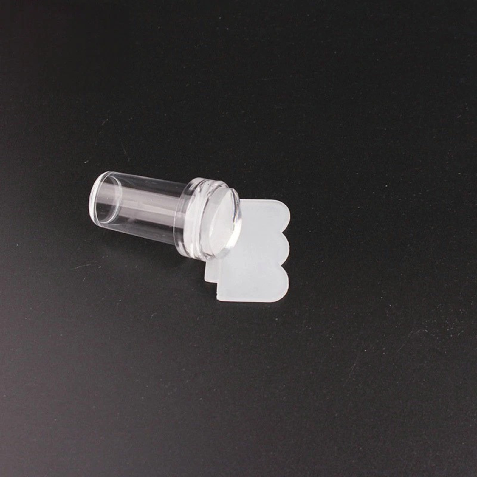 French Nail Art Stamper Silicone Jelly Tool with Scraper for DIY Manicure