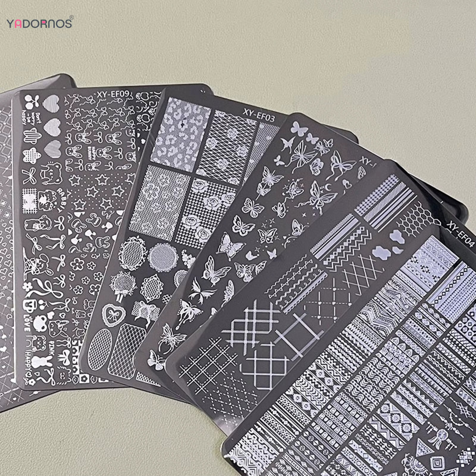 Acrylic Nail Kit Set Stamping Plates 20 Designs Art Decoration Tools | Complete