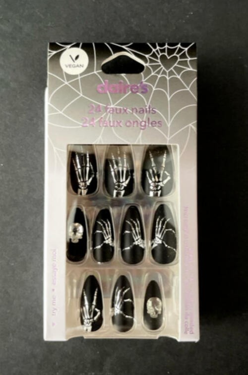 Claire’s Limited Edition Halloween Faux Press-On Nails, 24ct