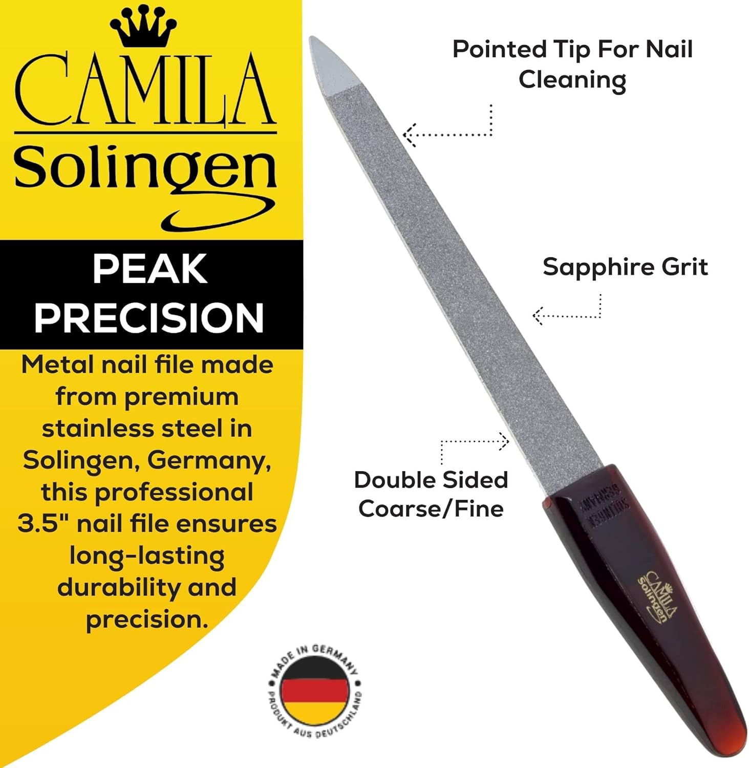 CS16 Sapphire Metal Nail File for Natural Nails Finrnail and Toenail