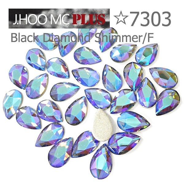 J.HOO Crystal 7303 Pear Flat Back Rhinestones 8×5mm Nail Art (10pcs)