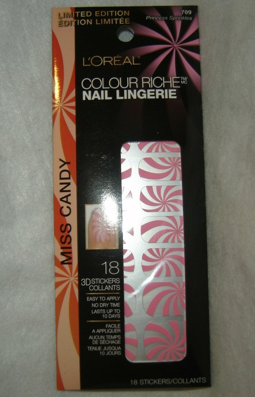 L’OREAL*COLOUR RICHE*3D Nail Lingerie #709 PRINCESS SPRINKLES~BRAND NEW~SEALED
