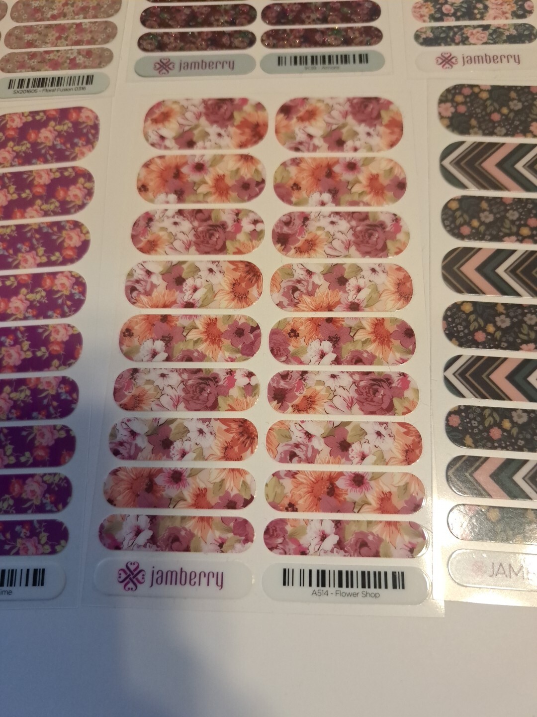 Jamberry Nail Wraps Lot of 10 Full Sheets Spring Florals