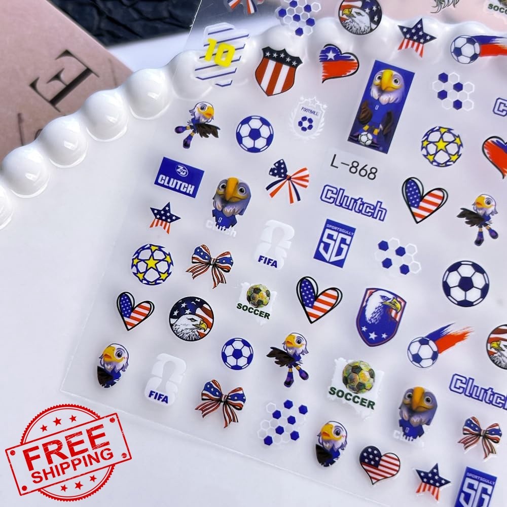 Sevgob Color A36 World Cup Nail Stickers