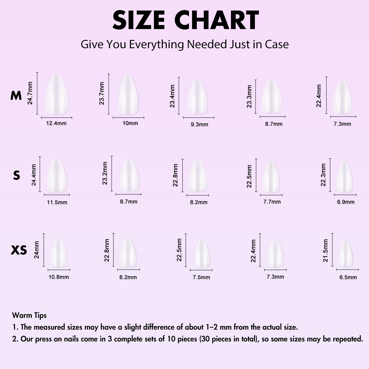 4 Packs Press On Nails Almond, Cat Eye Press On Nails Medium Stiletto, Dark F…