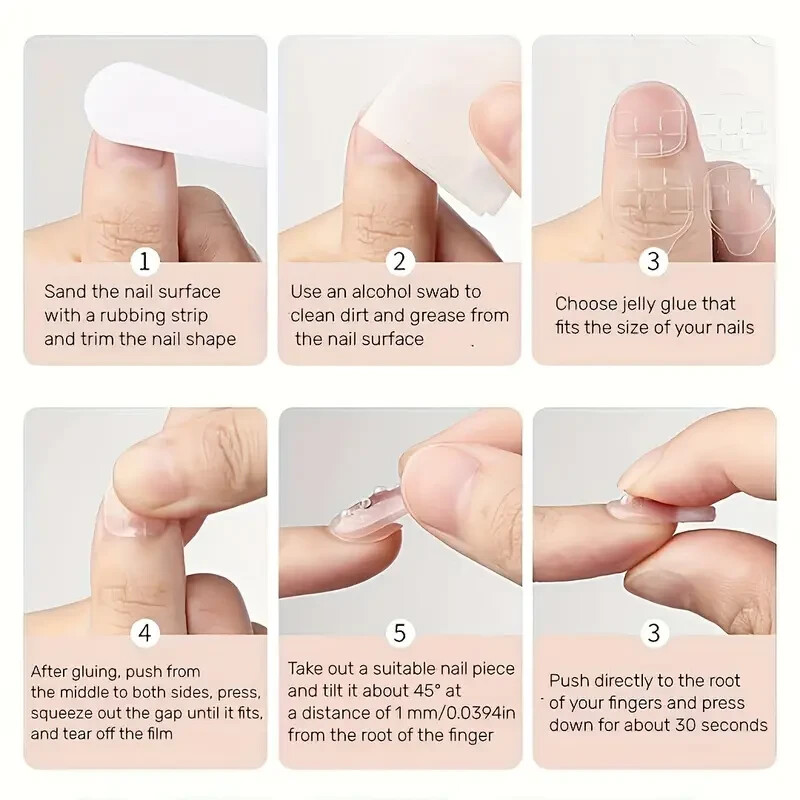 Lovely Nails – French Square Tip Press-On Nails 24-Piece Sets 🌺CLEARANCE SALE