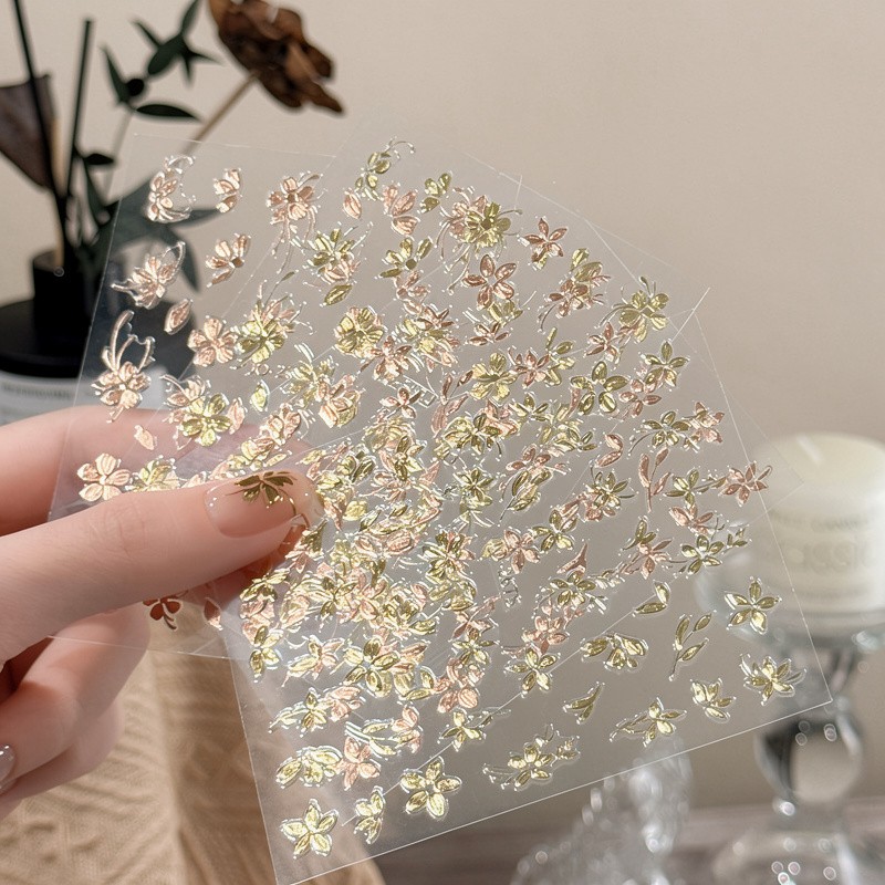 3D Nail Art Stickers Transfers Self Adhesive Decals Decoration Design Manicure