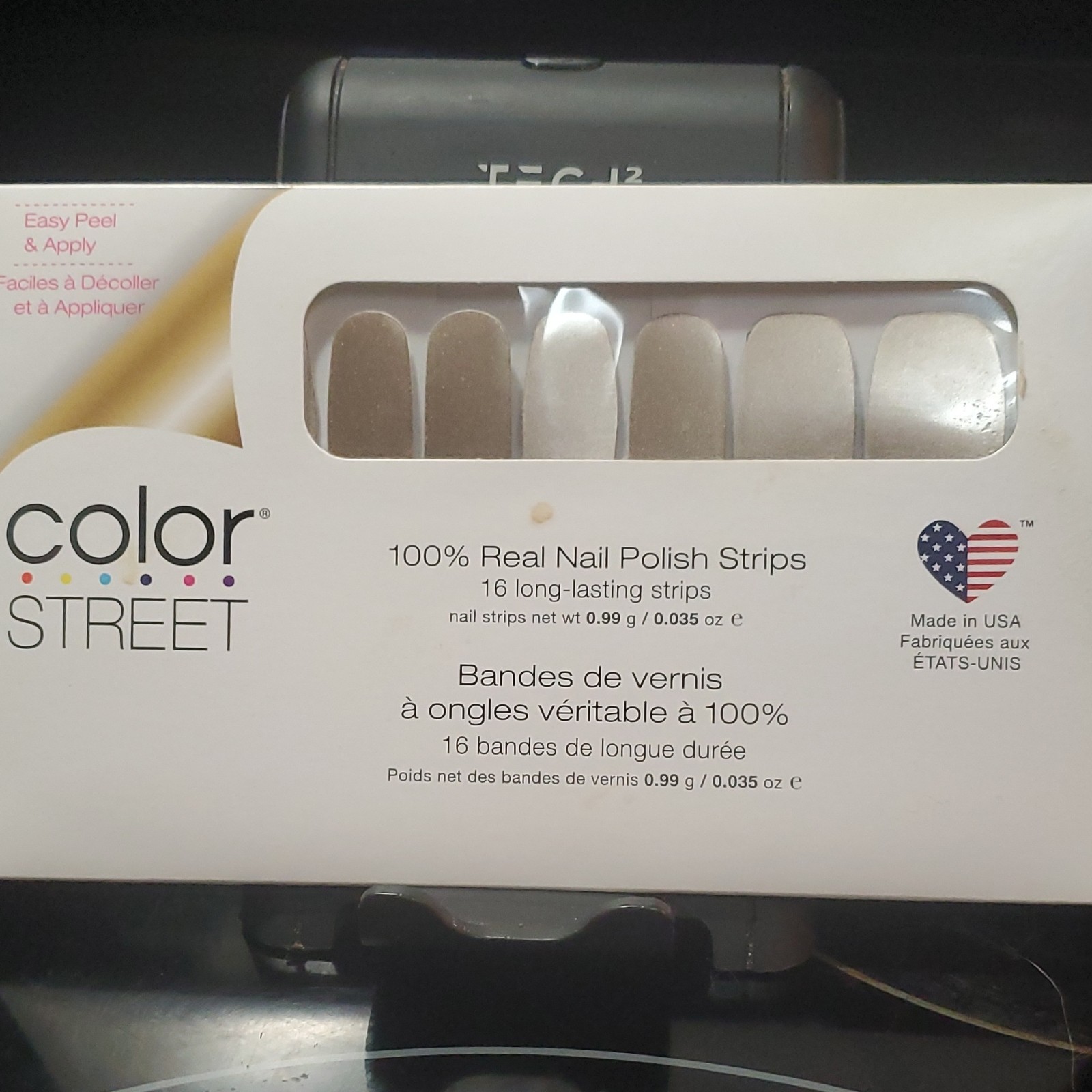 Color Street Nail Polish Strips Stay Golden Gold Glitter Long-Lasting