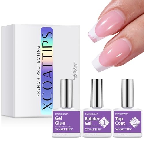 French Protection Set, Gel Glue, Builder Gel, Top Coat, 15ML | Z – Clear-05