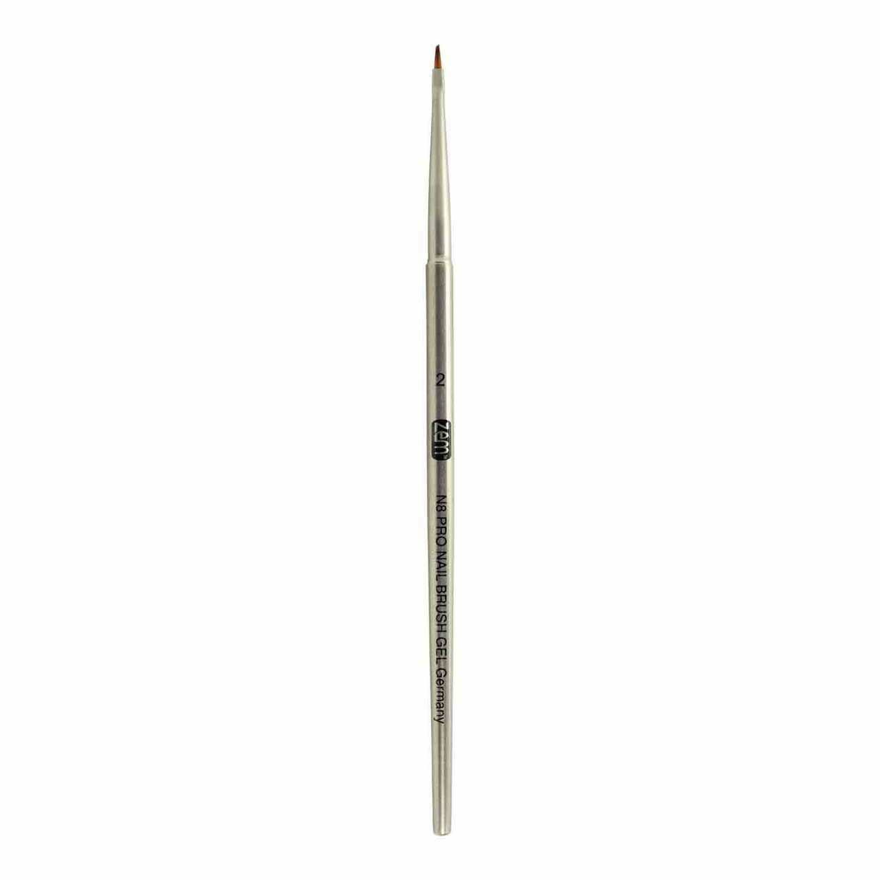 N8 PRO Gun Metal Angle #2 Gel Nail Brush