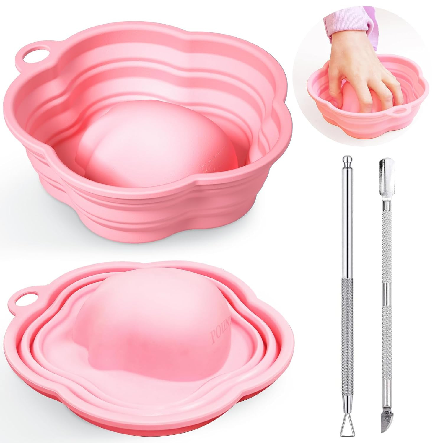 Nail Soaking Bowl Nail Soak off Gel Nail Polish Remover Dip Powder Remover Dip P