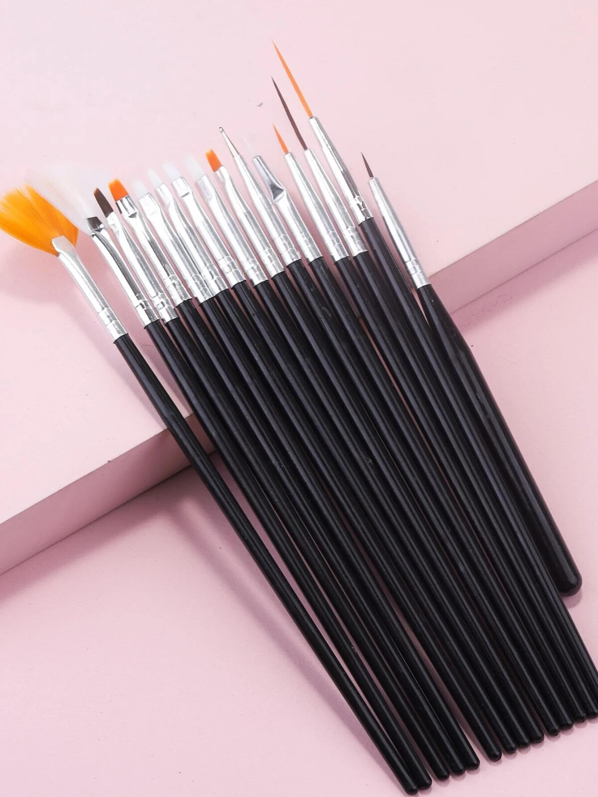 15 Pc Nail Brush Set. Painting, Detailing, Art, Paint, Glitter New Brushes