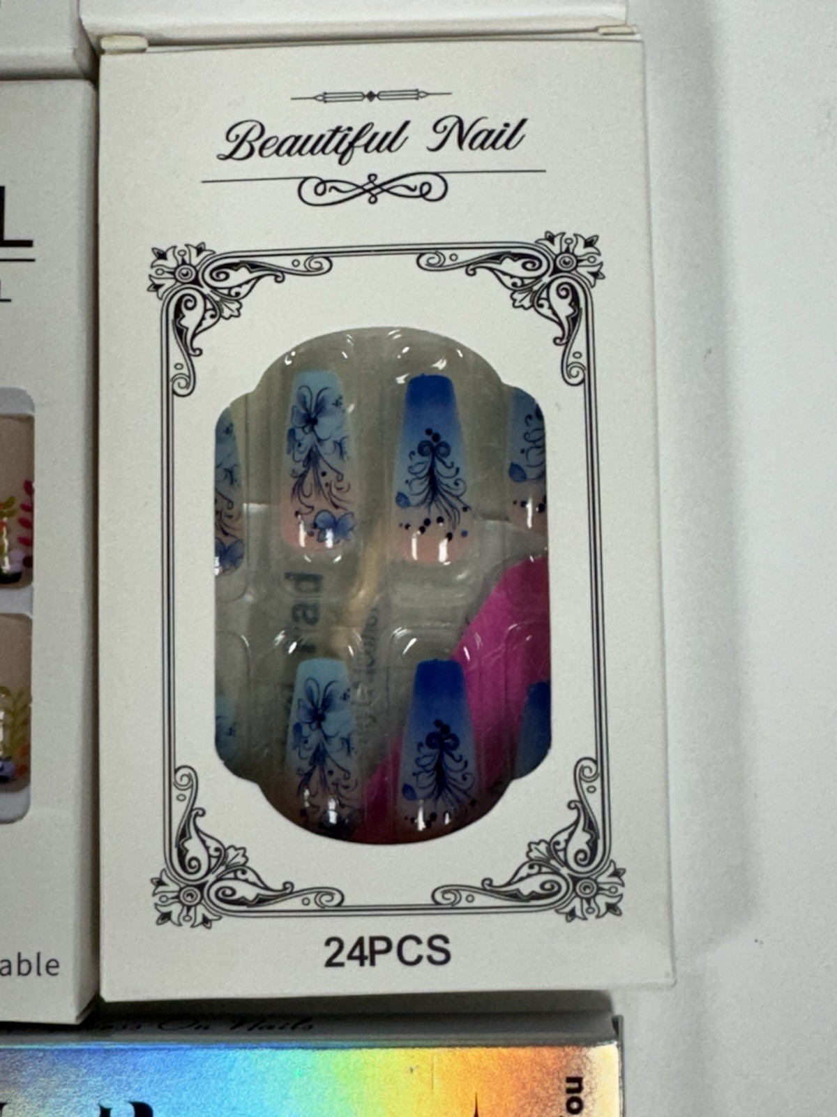 Lot Of 5 Packs Misc PRESS On Nails Press on Manicure 24 Nails ea pkg
