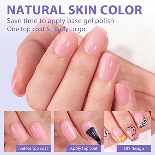 XCOATTIPS Natural Nail Tips – Christmas Short Square Press On Nails B-S Square